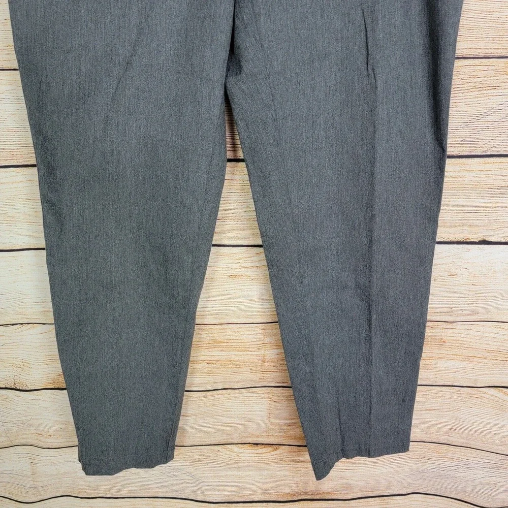 White Stag‎ Stretch Twill Womens Pants Size 16W Average Heather Gray Tapered New